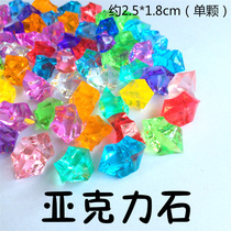 Fish tank Acrylic stone Aquarium decoration Colorful Acrylic landscaping decoration Multicolor Acrylic crystal stone