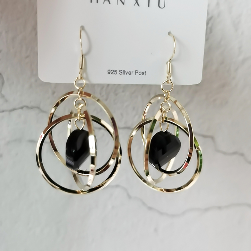 High-quality earrings 2020 new trendy big-name ear hook earrings geometric circle earrings Korean temperament net red ear jewelry