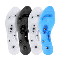 Transparent magnet insole male breathable insole running sports shock absorption massage insole women can cut magnetic therapy insole