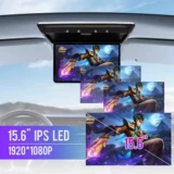 15.6 Автомобильный монитор на крыше автомобиля Android 10 с откидным экраном IPS