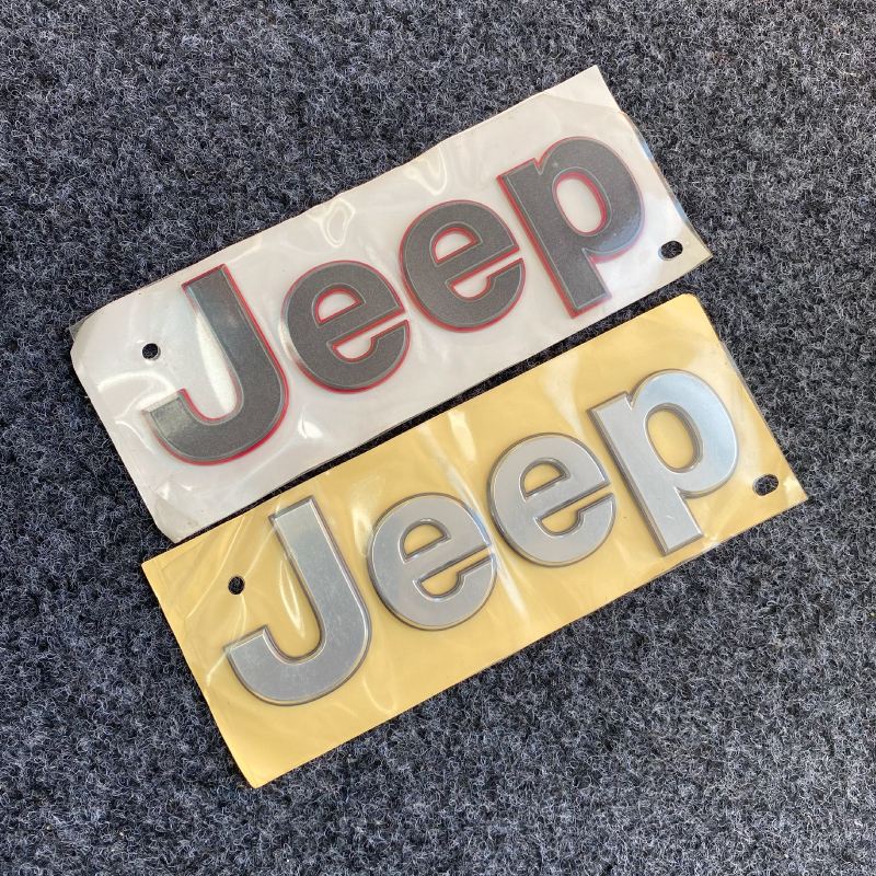 Jeep 3D Logo, Wrangler Fender Sticker, Jl Hybrid Electric Original Sahara, Rubicon Car Decal