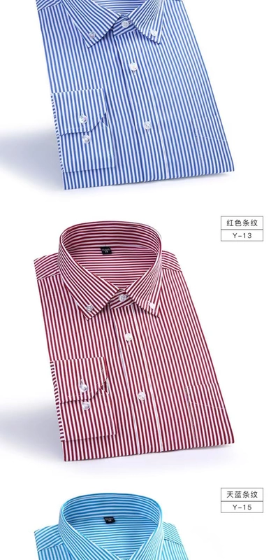 Áo cotton cotton cỡ lớn nguyên chất màu đen mỏng dài tay áo sơ mi cotton màu đen có thêm áo sơ mi nam cộng với béo lớn