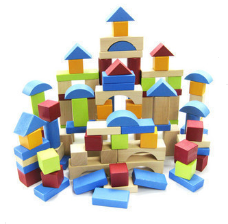 Wooden large blocks 100 building blocks Puzzle Toy Enlightenment Building Blocks Assembly Building Blocks Children building blocks Children presents