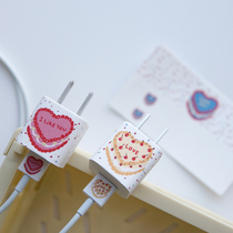 Irresistible Girly Heart~ins Wind Cake Charger Sticker for iPhone8 SE X 11pro