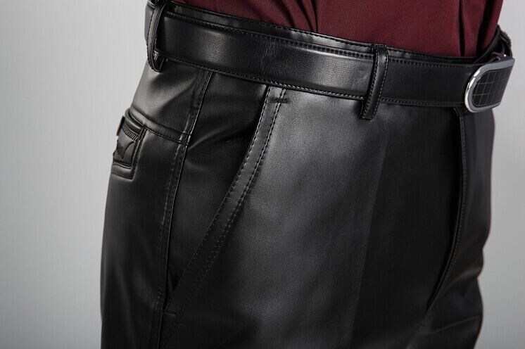 Pantalon cuir homme droit pour hiver - Ref 1483181 Image 18