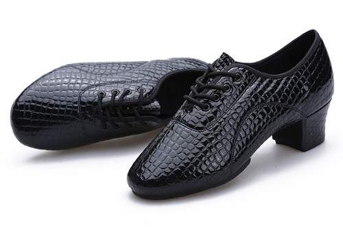 Танцующие мужские туфли для мальчиков, из натуральной кожи, мягкая подошва
