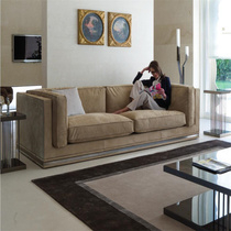Customized Italian sofa light luxury modern sofa art sofa genuine leather sofa frosted leather sofa Nordic sofa