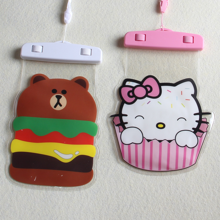 iphone6plus diving swimming spa seaside solid cartoon mobile phone waterproof bag Samsung touch screen 4531