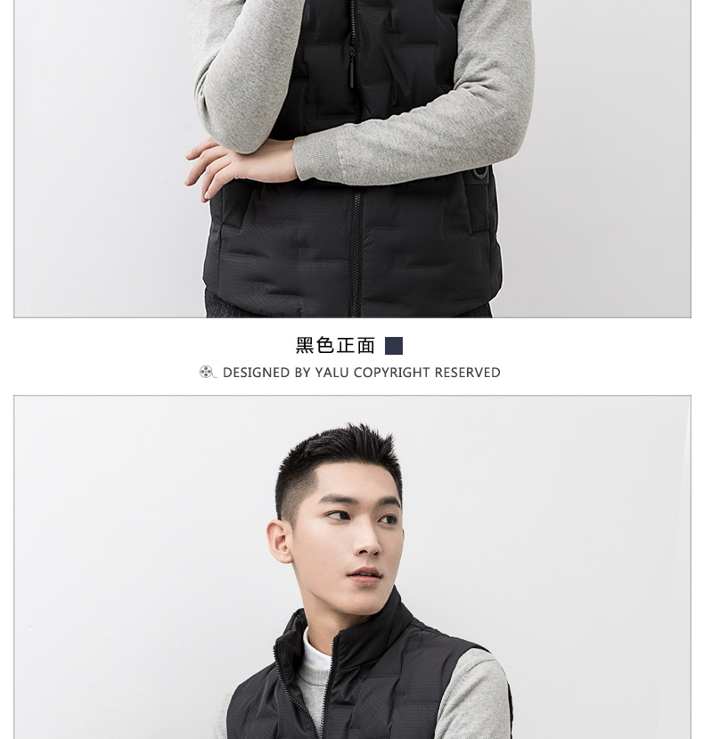 Yaloo / áo vest nam xu hướng mới giản dị dày ấm áp áo khoác vest nam Han Slim - Dệt kim Vest áo len không tay nam