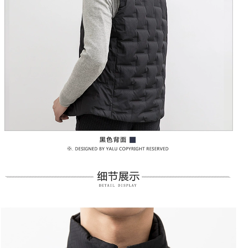 Yaloo / áo vest nam xu hướng mới giản dị dày ấm áp áo khoác vest nam Han Slim - Dệt kim Vest