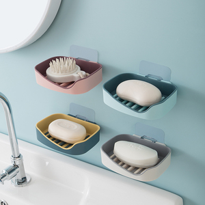 【家居必备】双层加厚免打孔浴室肥皂盒