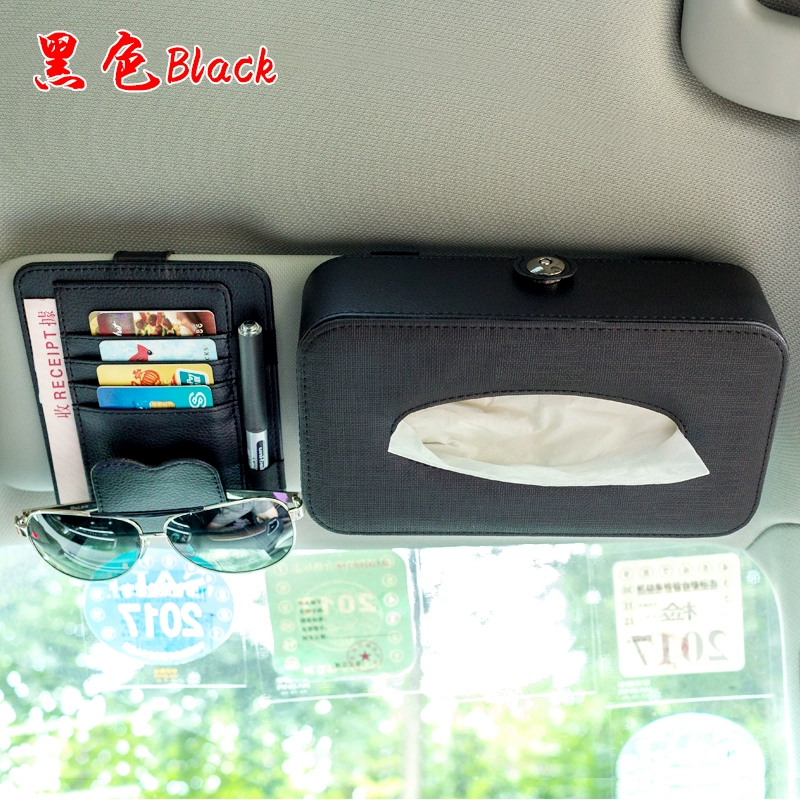Xe ô tô kính clip xe kính khung xe ô tô với đa chức năng tấm che nắng hóa đơn thẻ đậu xe lưu trữ thẻ chủ thẻ - Kính khung