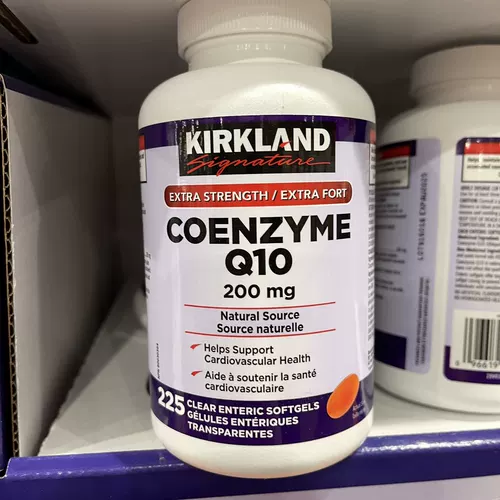 Канадская прямая почтовая почта Kirkland Co Coenzyme Soft Capsule Q10 Высокий контент 200 мг дома 225 капсул