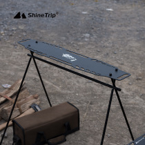 Mountain Fun Outdoor Triangle Set shelf Portable Tactical Plate Camping Fold Wild Cooking and Picnic Cutlery Racks