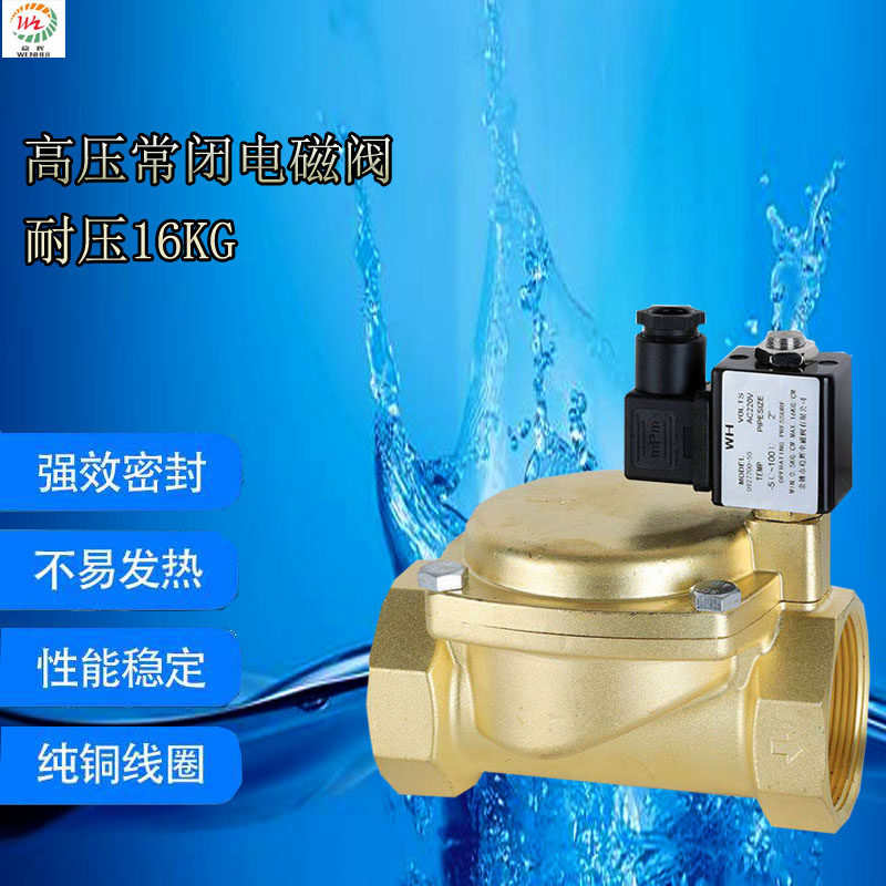 Wenhui 0927 solenoid valve normally closed high pressure valve water valve air compressor 16KG4 minutes 6 minutes 1 inch 1.2 inches 2 inches