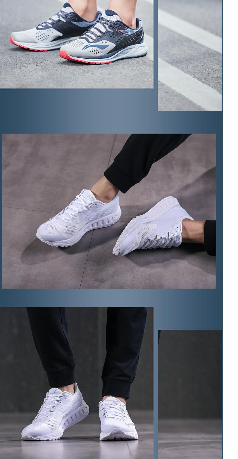Li Ning giày chạy bộ giày nam nửa cọ không khí vòng cung nam một mảnh dệt vớ giày chạy giày thể thao ARHN - Giày chạy bộ giày the thao nam chính hãng