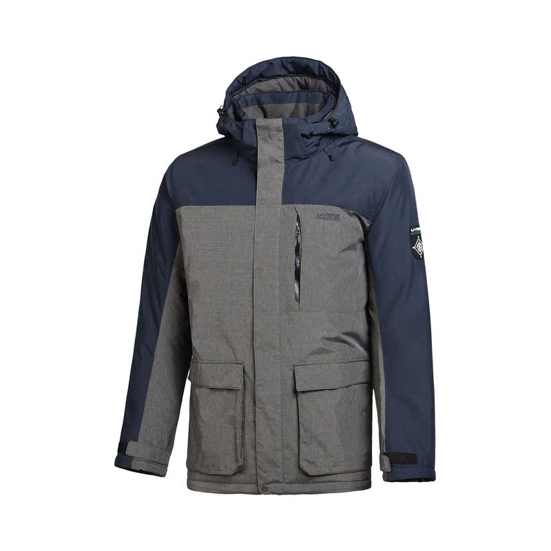 Dòng sản phẩm thể thao nam Li Ning Cotton GFML001-1 áo phao 2 mặt