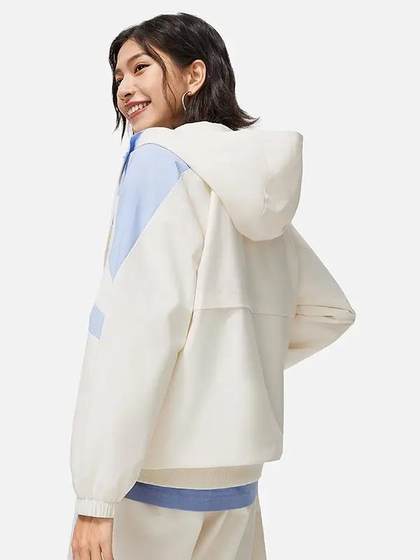 Li Ning Trendy Series 여성 스포츠 윈드 브레이커 스트레치 버클 밑단 직물 스포츠웨어 afdu036-1