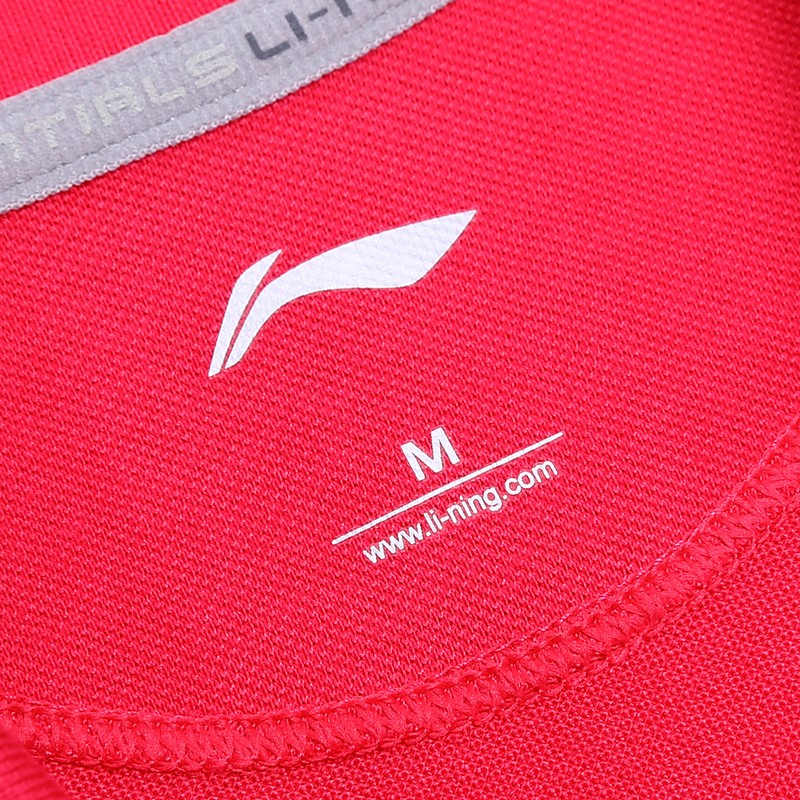 Áo phông ngắn tay cho nữ mùa hè Li Ning Áo thể thao nữ tay áo ngắn APLJ028-4 áo polo hồng