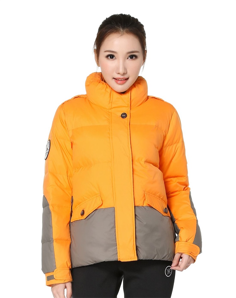Li Ning xuống áo khoác của phụ nữ thể thao cuộc sống giải trí loạt đứng cổ áo ấm ngắn xuống áo khoác AYMK022 QC áo phao nữ hàng hiệu