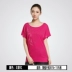 Li Ning ngắn tay nữ mùa hè mới cổ tròn Slim thể thao ngắn tay in áo thun thể thao QG Áo phông thể thao