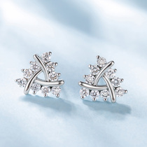 Joydrilling Diamond Earnail Female Real Drill Group Inlaid White 18K BRICS Stone Small Drilling Earrings With 20 Ear Buttons