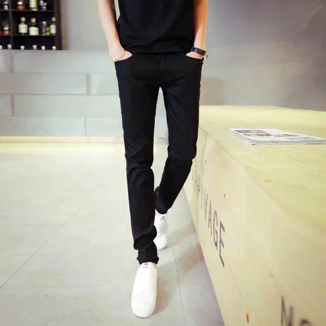 Jeans pour adolescent pieds Slim pour Quatre saisons - Ref 1469669 Image 10