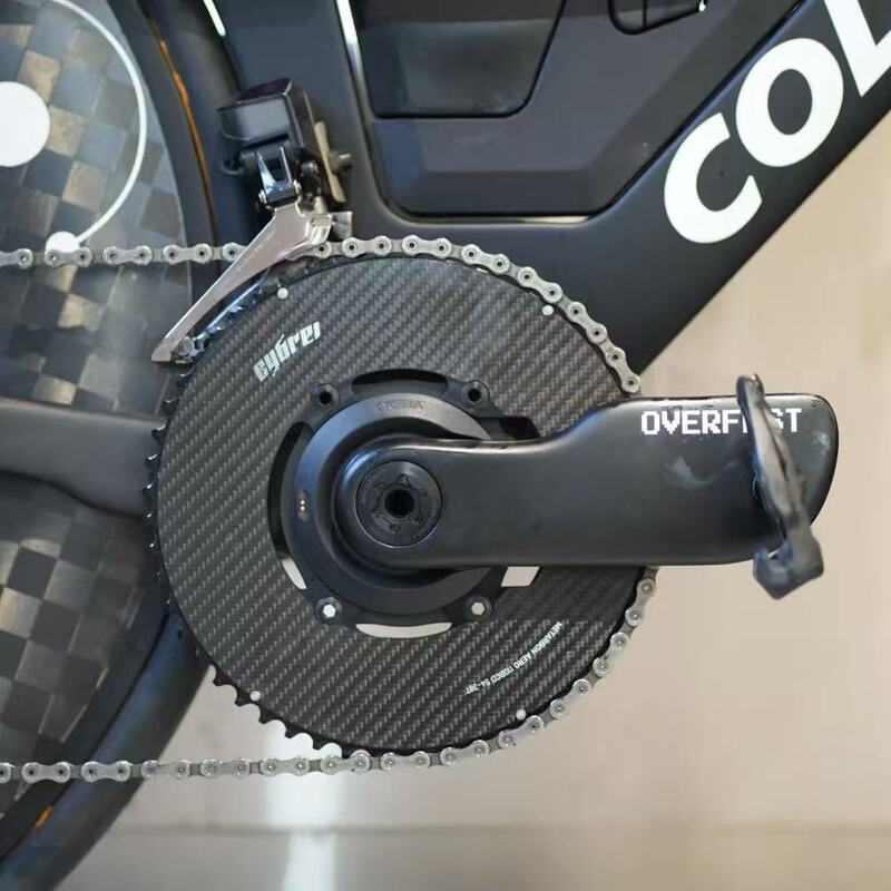 Overfast Road Bike Triathlon Tt Wind-Breaking Aerodynamic Carbon Fiber Crankset Sigeyi Chainring Power Meter