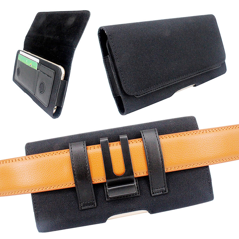 Durable mobile phone bag men wear belt hanging waist bag horizontal section for the elderly suitable for Apple oppo Huawei vivo Xiaomi red rice