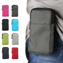 Mini mobile phone running bag cloth cover hanging waist wearing belt vertical men and women universal multifunctional outdoor single shoulder oblique cross pouch