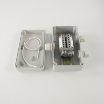 158*90 * 60mm plastic waterproof terminal box 6 square one in two out outdoor waterproof junction box junction box