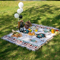 Spring Tours Park Meadow Mat Picnic Cloth Cushion Outdoor Camping Blanket Picnic Picnic Picnic Picnic windy and damp carpet