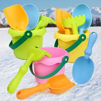 Play snow model baby playing snow tool shovels and bucket suit pack snowman thickening childrens winter snow toys