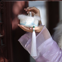 Hand warmer high-value retro pure copper water injection ancient style hand warmer heating bag with Tang Pozi hot water bag set