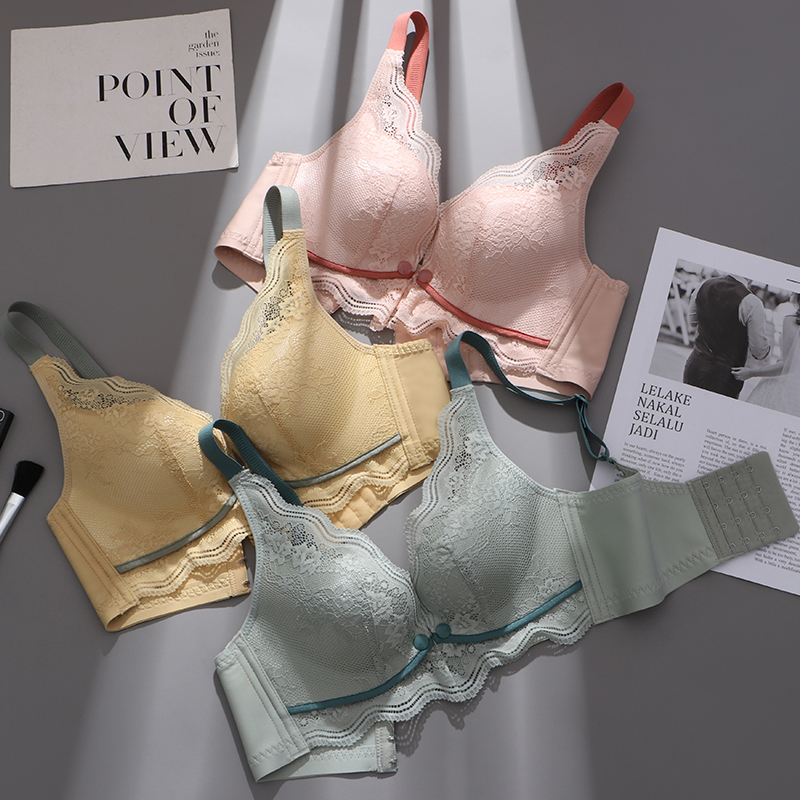 Nursing underwear gathers anti-sagging breast milk postpartum breastfeeding special pregnancy comfortable beautiful back pregnant women bra female thin section