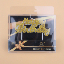 Net Red Ins English Alphabet Candle Golden Silver Birthday Candle Romantic Children Birthday Cake Decoration Plugin