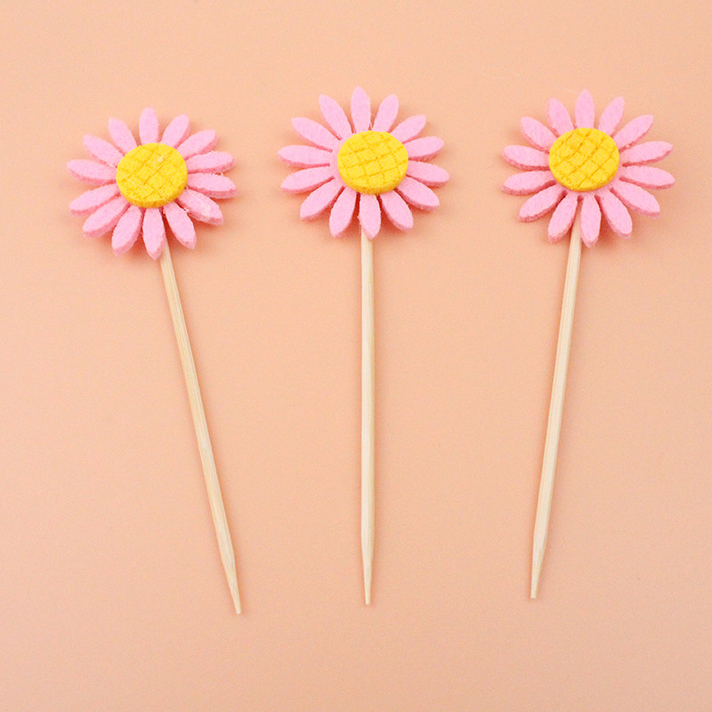 30 Loaded Sunflower Cake Inserts Cartoon Inserts children Birthday Cards Solid Sunflower Inserts