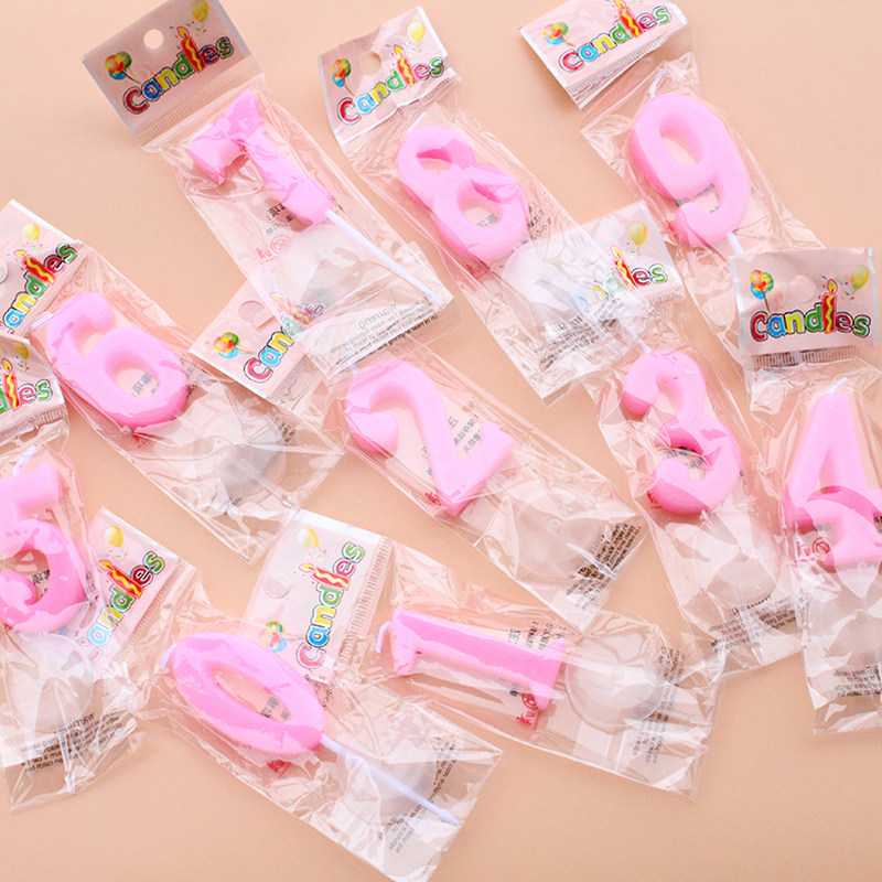 Number Candles Medium Individually Packaged Small Numbers Children's Birthday Cake Baking Decorative Candles