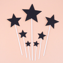 10 sets of batch size heart-shaped cake plug-in card size love five-pointed star plug-in card creative cake plug-in card