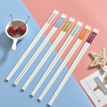 Ceramic chopsticks Household bone china couple Macaron color fish chopsticks Net red cute one person one chopstick chopsticks ins wind