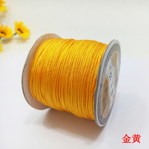 Một dây ngọc bích 1mm dây dệt tay DIY vòng cổ vòng cổ tự làm vật liệu gói dây trang sức mặt dây nylon - Vòng đeo tay Clasp vòng pandora
