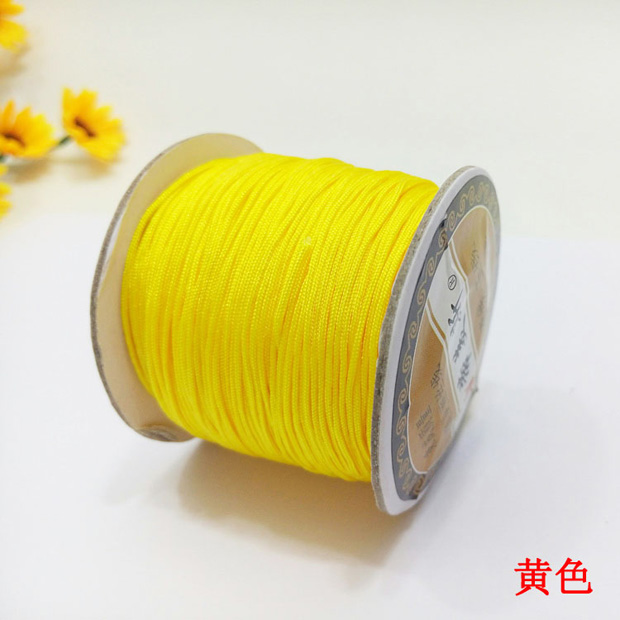 Một dây ngọc bích 1mm dây dệt tay DIY vòng cổ vòng cổ tự làm vật liệu gói dây trang sức mặt dây nylon - Vòng đeo tay Clasp vòng pandora