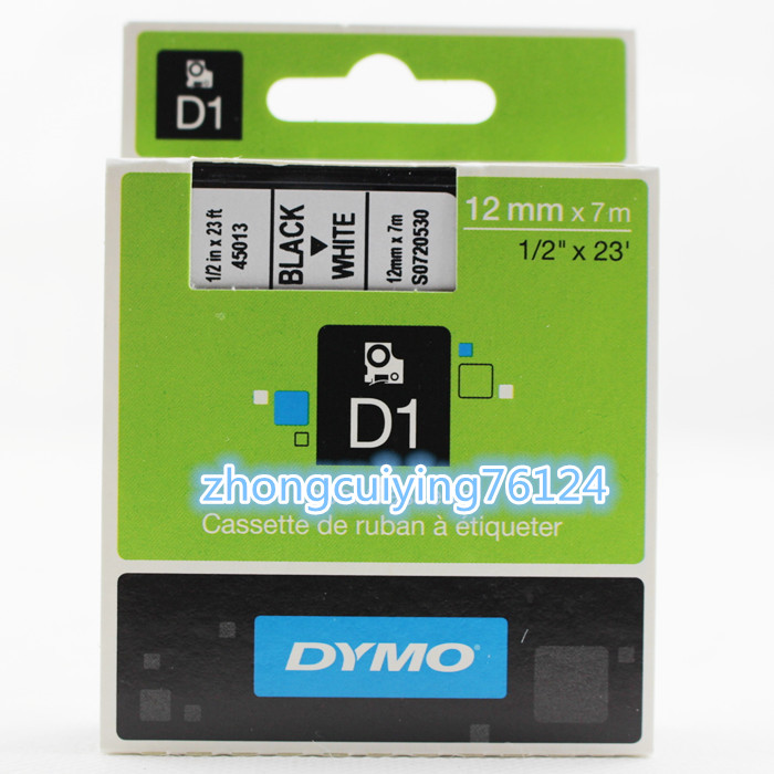 DYMO imperii PNP 210D Label machine D1 electronic ribbon 12mm white bottom Yellow bottom black character 45013 45018