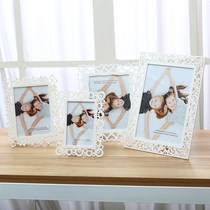 European simple photo frame table 7 inch 6 8 10 inch seven inch childrens photo frame Creative picture frame photo frame white