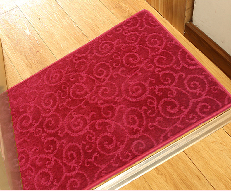 Huade Red Xiangyun bếp phòng ngủ đầu giường cửa ban công hiên chống trượt thảm nhà có thể được tùy chỉnh rửa thảm trải nhà