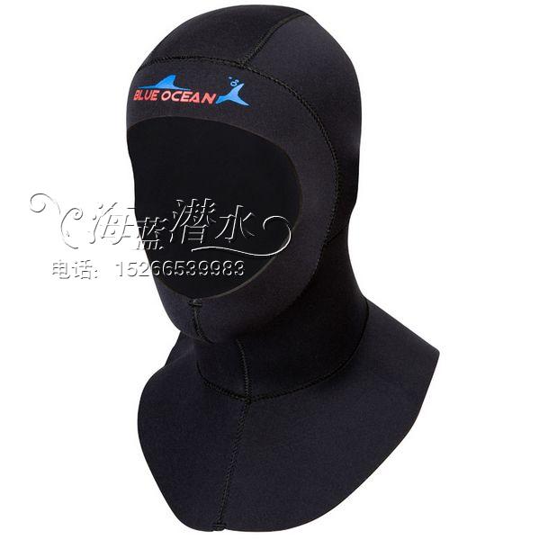 3mm shoulder diving cap, long shawl cap, diving head set, winter swimming cap, cold proof diving cap, thermal cap