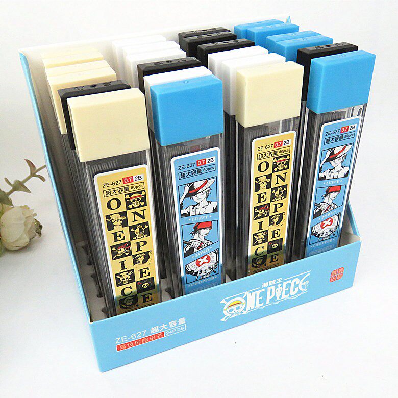 8 boxed sea thief king 0 5 lead core cutting sleeve primary school pupil hard automatic pencil stand-in core 0 7 black not easy to break