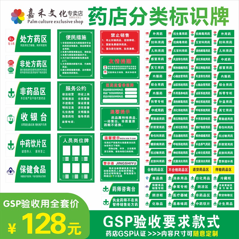 Medicine Classification Signs, Pharmacy Classification, Hospital Pharmacy Identification, Pharmacy Identification Signs, Labels, Gsp Certification Complete Set Medicine Classification Signs, Pharmacy Classification, Hospital Pharmacy Identification, Pharmacy Identification Signs, Labels, Gsp Certification Complete Set