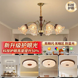 French Mid-Century Style Living Room Chandelier, American Retro Hall Main Light, 2026 New Model, Master Bedroom Dining Room Lily of the Valley Lighting Fixtures