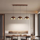 Living Room Main Light, Retro New Chinese-Style Ceiling Light, Mid-Century American-Style Walnut Wood Dining Room Chandelier, Bedroom Study Lighting Fixtures